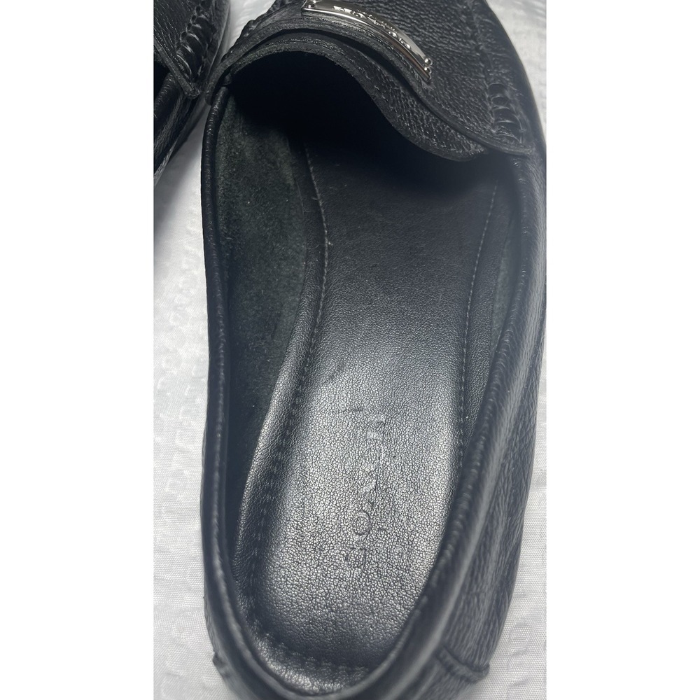 COACH Fredrica Black Leather Loafer Flats Women's sz 8B Shoes Very Little Wear - Picture 7 of 10